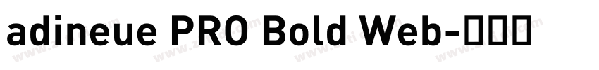 adineue PRO Bold Web字体转换